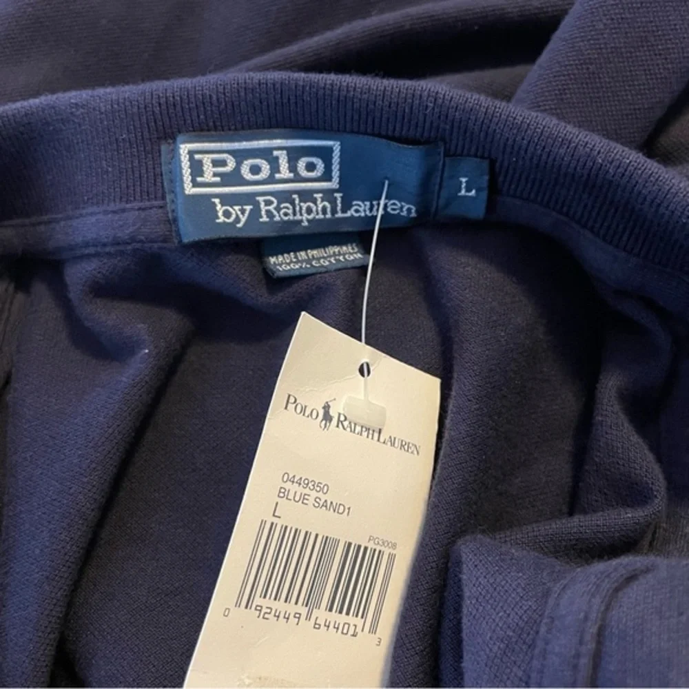 Polo by Ralph Lauren Vintage‎ Blue Sand Short Sleeve Polo Men’s NWT Size Large